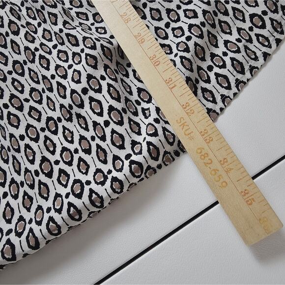 Joie Women's Blouson Sleeveless 100% Silk Lined Midi Dress Geometric Cocktail M - Picture 6 of 12